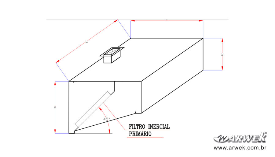 Coifa Modular Compensada Plus Modelo Frontal Aberta Parede - Larguras ímpares